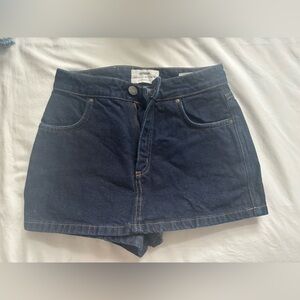 Cotton-On Dark Blue Denim Skort